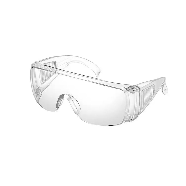 Safety Glasses Over the Glass