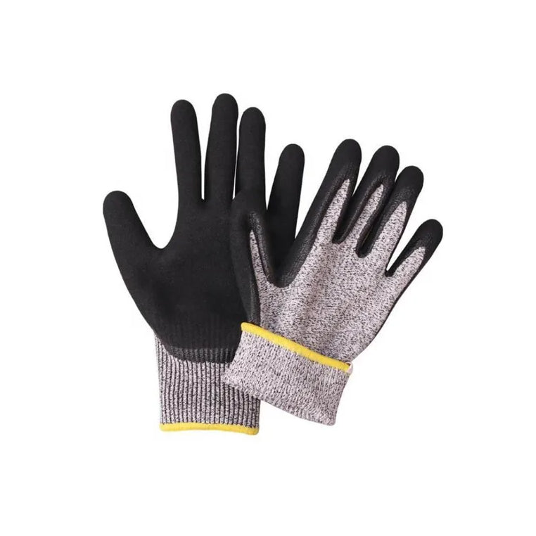 Cut Resistant Gloves – 13G HPPE ANSI A4 PU Dipped