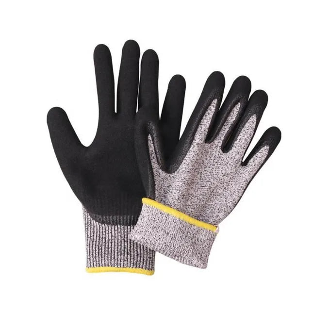 Cut Resistant Gloves – 13G HPPE ANSI A3 PU Dipped