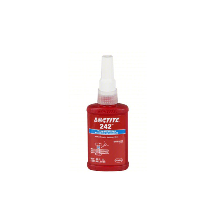 LOCTITE Medium-Strength Threadlocker: 242, Blue, 1.69 fl oz, Bottle, 1 EA, Blue – Medium Strength