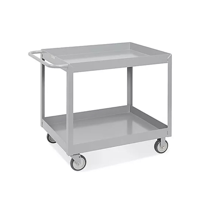 Utility Cart 2 shelf welded steel: 1200 lb Load Capacity