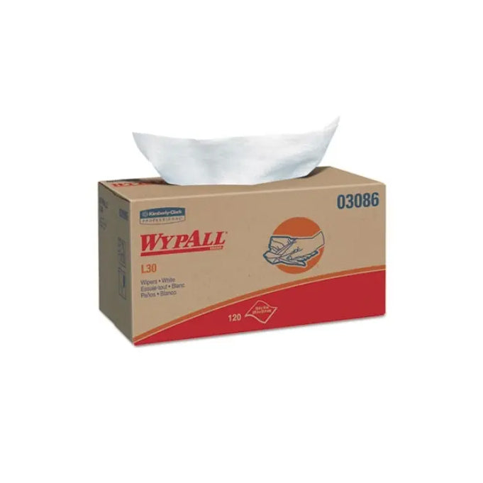 Wypall® L30 Wipers, White, 10 - 120 count Wipe Box per Case