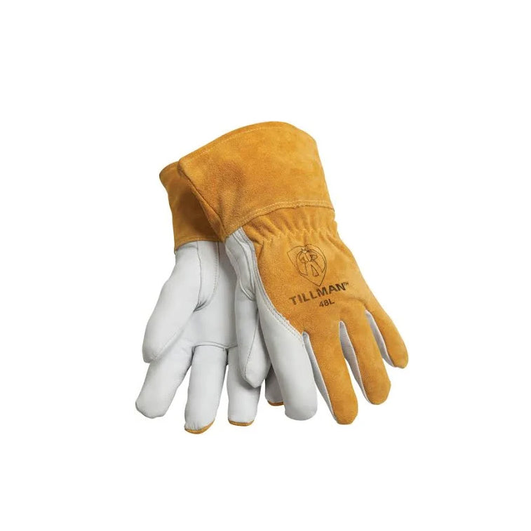 MIG/TIG Welding Gloves, Brown Cowhide